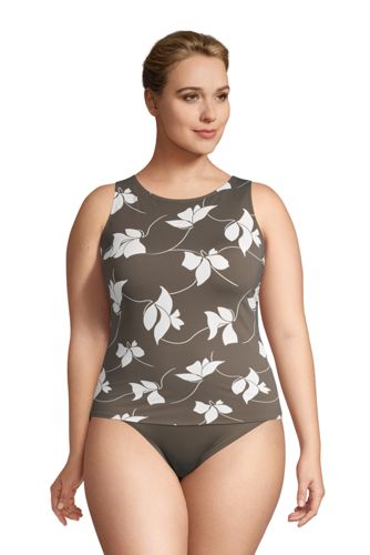 lands end plus size tankini tops