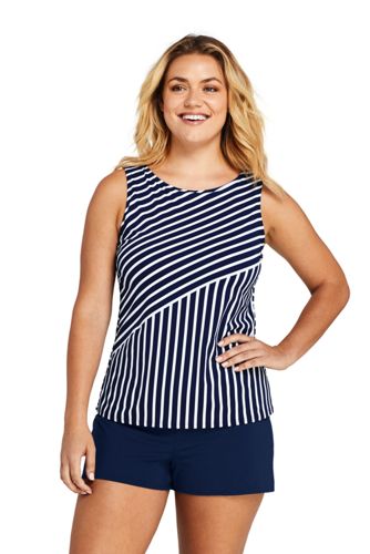 lands end plus size tankini tops