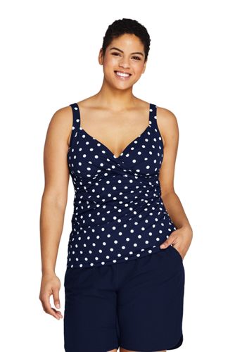 lands end plus size tankini tops