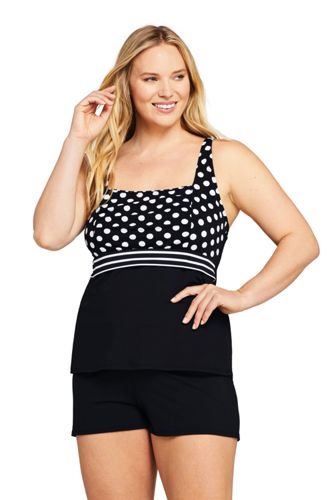 plus size long swim top