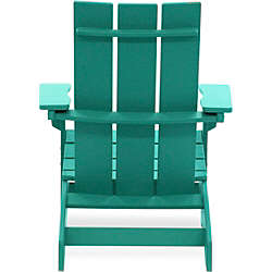 All-Weather Recycled Modern Adirondack Patio Chair, Back