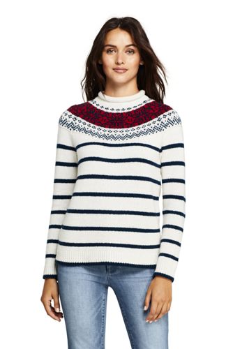 fairisle roll neck jumper