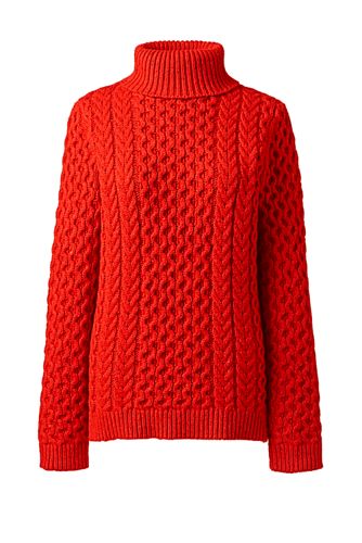 orange turtleneck sweater