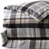 Comfy Super Soft Cotton Flannel Plaid Duvet Bed Cover - 5oz, alternative image