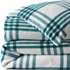 Comfy Super Soft Cotton Flannel Plaid Duvet Bed Cover - 5oz, alternative image