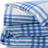 Comfy Super Soft Cotton Flannel Plaid Duvet Bed Cover - 5oz, alternative image