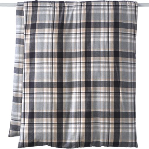 Comfy Super Soft Cotton Flannel Plaid Duvet Bed Cover - 5oz, alternative image