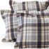 Comfy Super Soft Cotton Flannel Plaid Pillow Sham - 5oz, Front