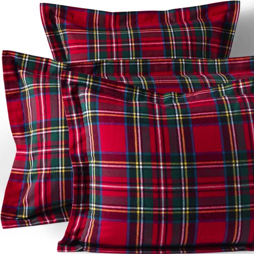 Comfy Super Soft Cotton Flannel Plaid Pillow Sham - 5oz