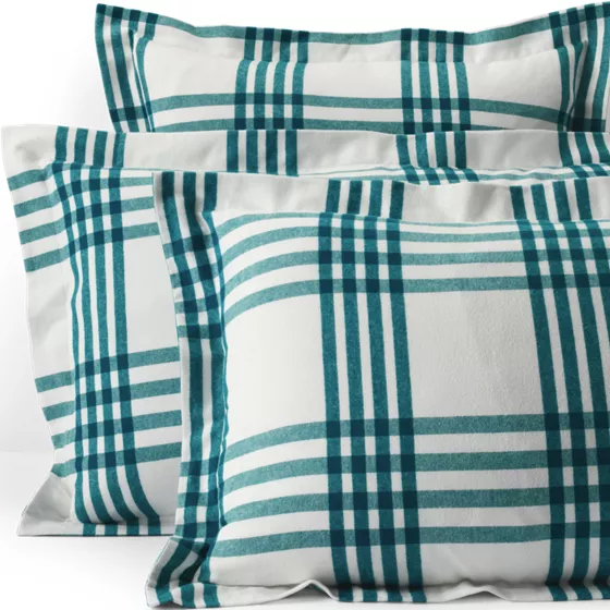 Comfy Super Soft Cotton Flannel Plaid Bedding - 5oz - primary