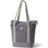 Medium Solid Color 5 Pocket Zip Top Long Handle Canvas Tote Bag, Front