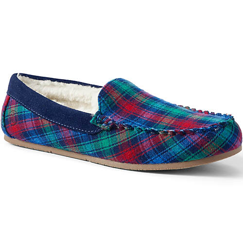 Women's Flannel Moccasin Slippers - Secondary