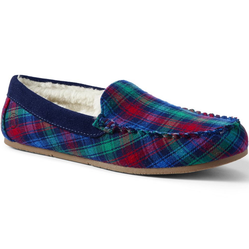 Flannel lined best sale slippers womens