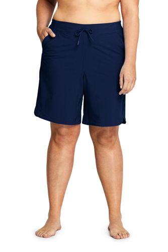 lands end swim shorts plus size