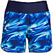 Women's 5" Quick Dry Elastic Waist Board Shorts Swim Cover-up Shorts with Panty Print, Front