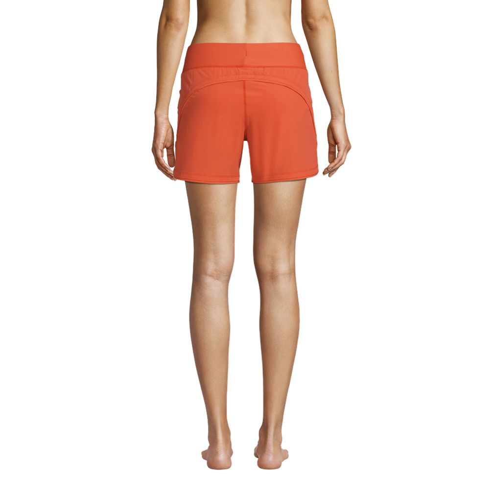 Plus Size Lands' End 3 Quick Dry Thigh-Minimizer Swim Shorts