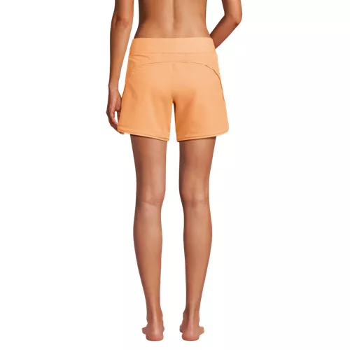 Women's SunShade UPF 50 5" Board Shorts with Panty, Back