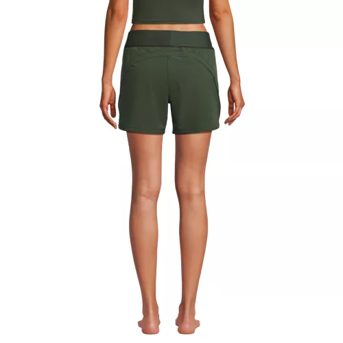 Women's SunShade UPF 50 5" Board Shorts with Panty, Back