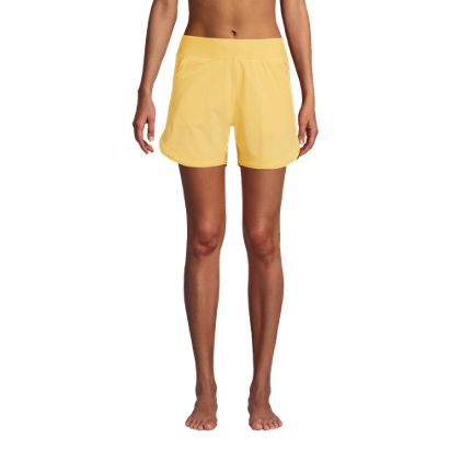 Women's Petite 5" Board Shorts with Panty - image 1
