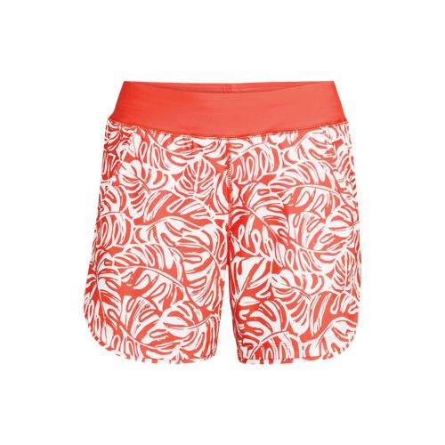 Board Shorts - with Swim Briefs, Women, size: 20, plus, Orange, Nylon-blend, by Lands' End