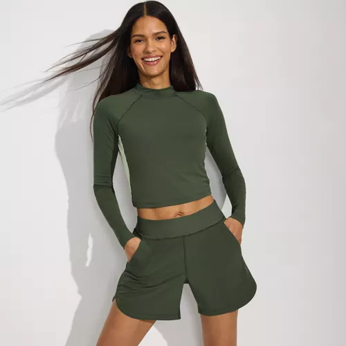 Women's SunShade UPF 50 5" Board Shorts with Panty, alternative image