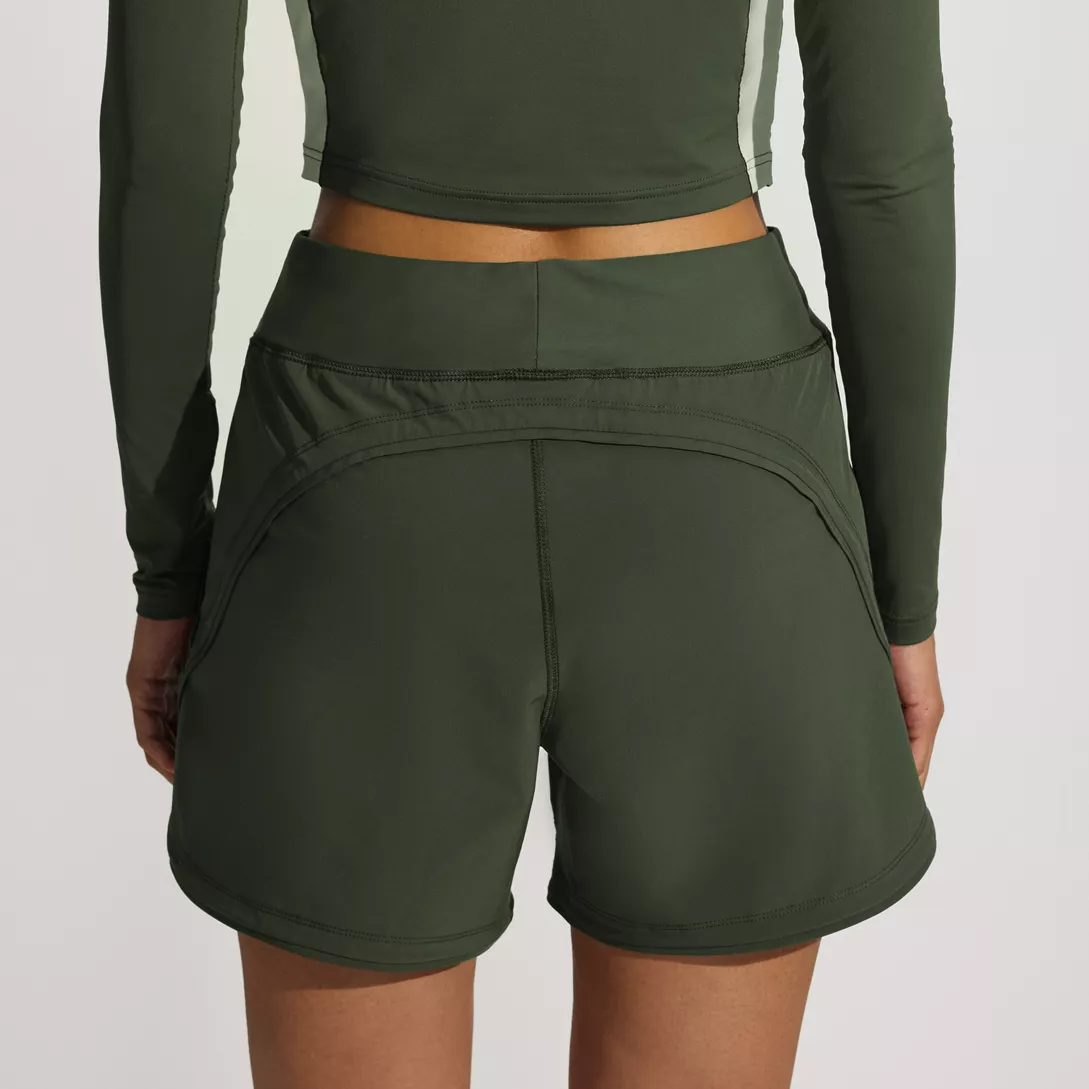 Women's 5" Quick Dry Swim Shorts with Panty