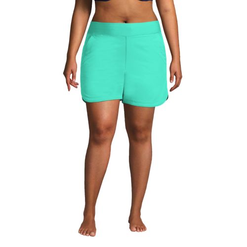 Swim 365 Women's Plus Size Tummy Control Swim Short, 22 - Blue Sea