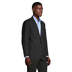 Men's Washable Wool 2 Button Tailored Fit Suit Jacket, alternative image