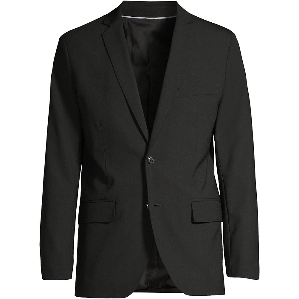 School Uniform Men's Washable Wool 2 Button Tailored Fit Suit Jacket