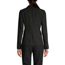 Women's Washable Wool Two Button Traditional Blazer, Back