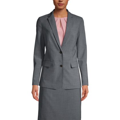 School Uniform Women's Washable Wool Two Button Traditional Blazer - image 2