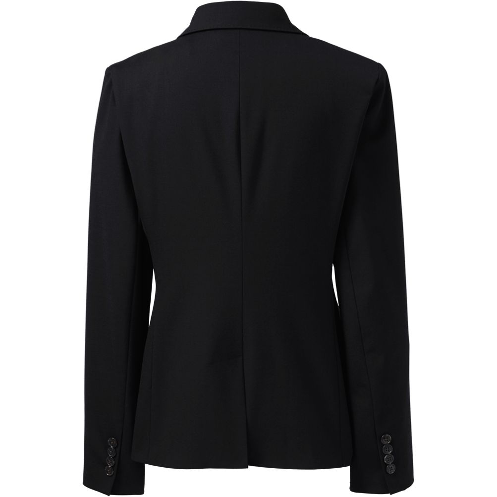 Women's Washable Wool Two Button Traditional Blazer