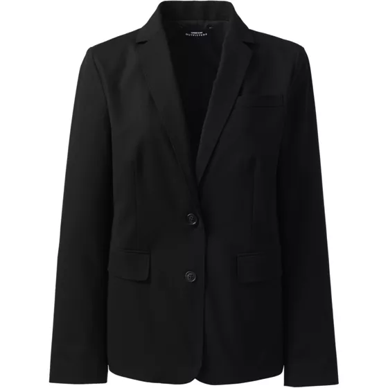 Women's Washable Wool Two Button Traditional Blazer - primary