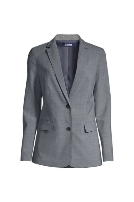 Women's Washable Wool Two Button Traditional Blazer