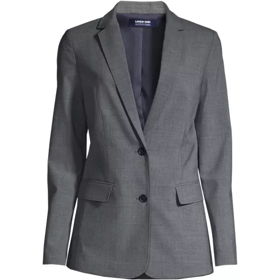 School Uniform Women's Washable Wool Two Button Traditional Blazer - primary