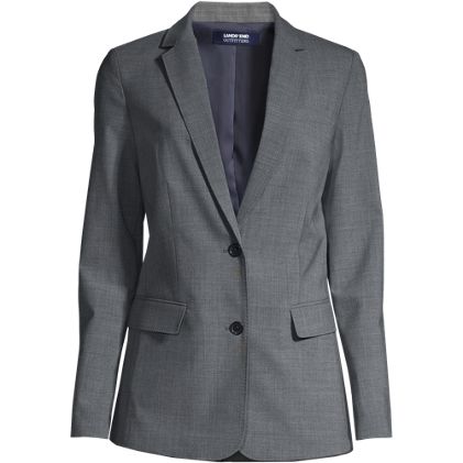 School Uniform Women's Washable Wool Two Button Traditional Blazer - primary