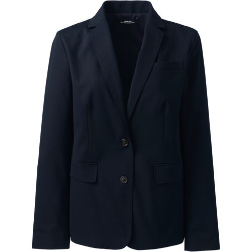 Women's Washable Wool Two Button Traditional Blazer