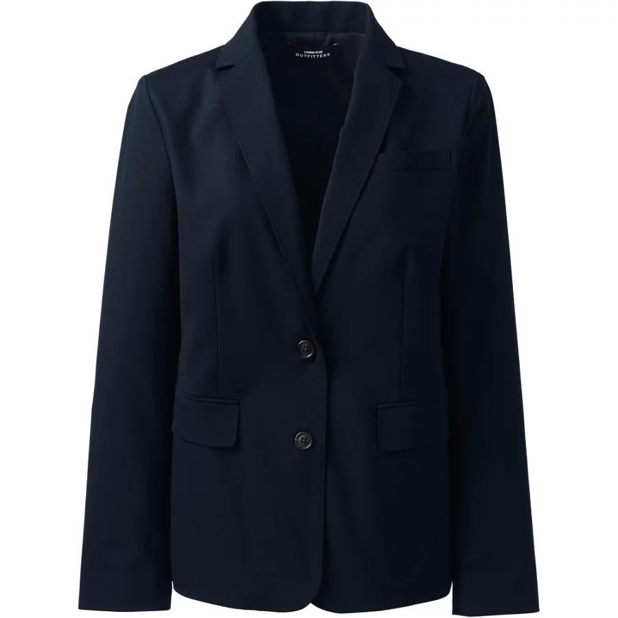 School Uniform Women's Washable Wool Two Button Traditional Blazer view 1