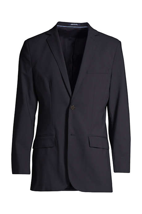 Men's Washable Wool 2 Button Traditional Fit Suit Jacket