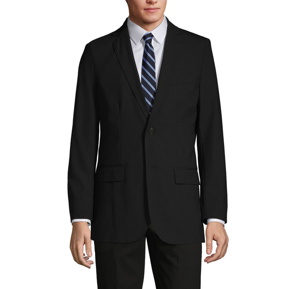 Men's Washable Wool 2 Button Traditional Fit Suit Jacket