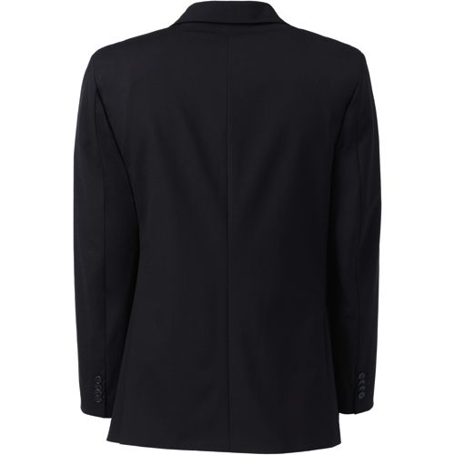 【定番】WOOL 2BUTTON JACKET / BLACK SET UP Men's Washable Wool 2 Button Traditional Fit Suit Jacket