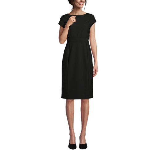 School Uniform Women's Washable Wool Piped Sheath Dress - image 5