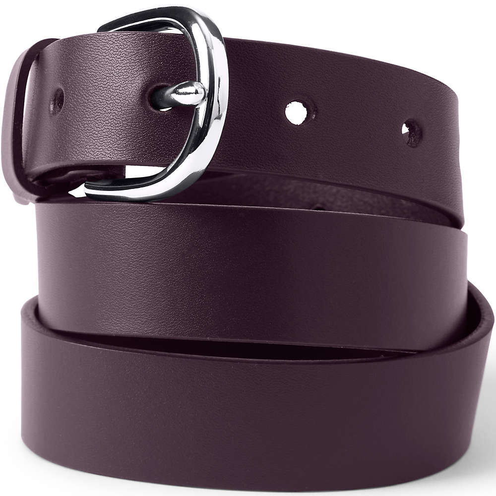 Women's Plus Size Classic Leather Belt, Front