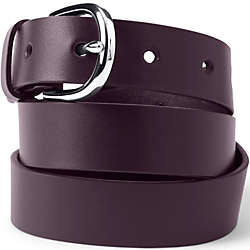 Women's Plus Size Classic Leather Belt, Front