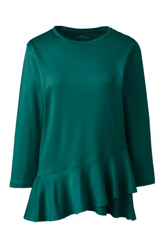 lands end ruffle t shirt dress