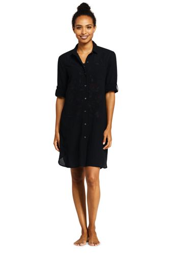 button down swim cover up
