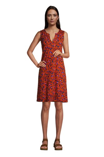 lands end sleeveless swim cover up dress