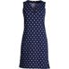 Women's Long Cotton Jersey Sleeveless Swim Cover-up Dress Print, Front