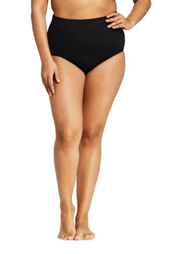 high waisted swim bottoms plus size