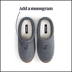 Men's Moccasin Slippers-Plaid, alternative image